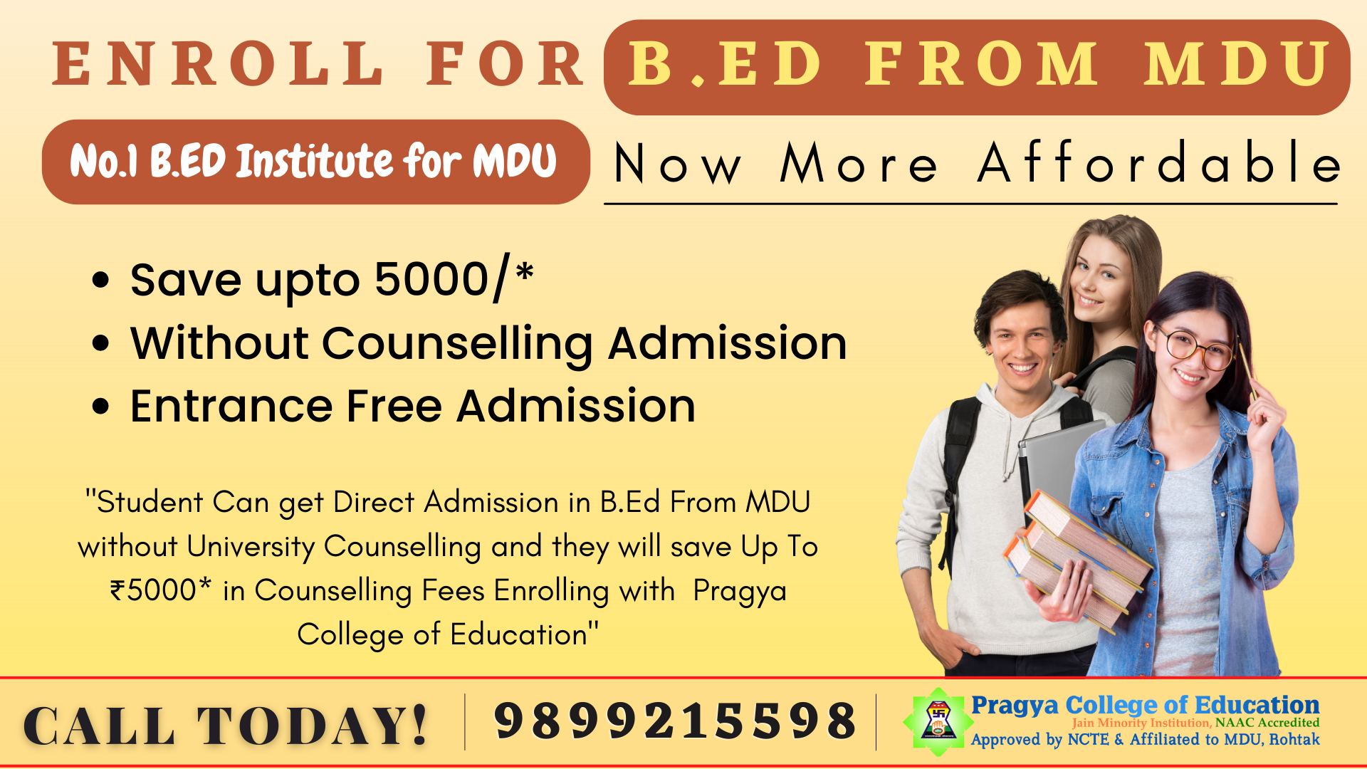 B.Ed Admission from MDU B.Ed from MDU 2023